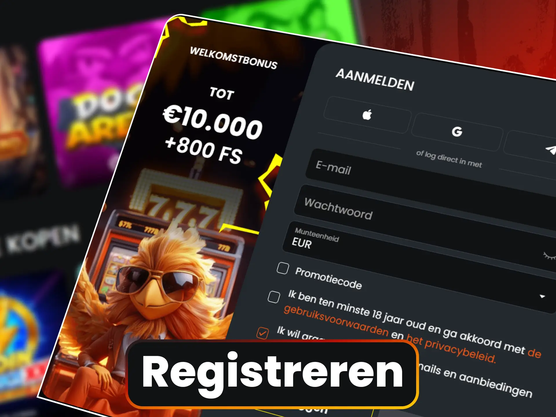 Volg het stappenplan voor een snelle registratie bij Nixbet online.